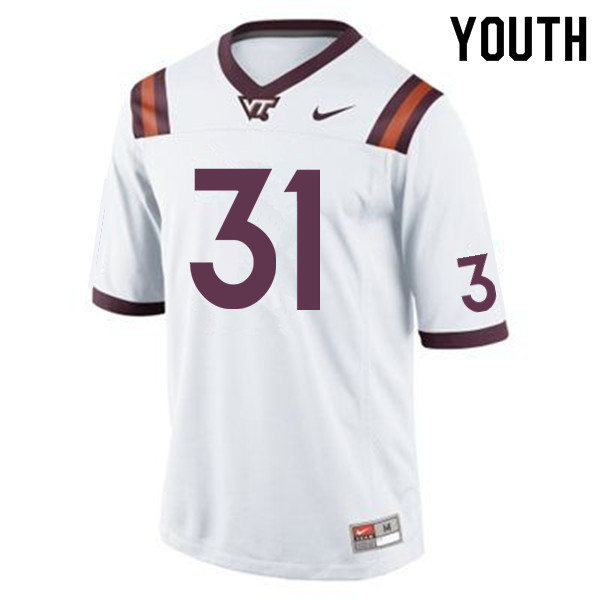 Youth #31 Brandon Facyson Virginia Tech Hokies College Football Jerseys Sale-Maroon